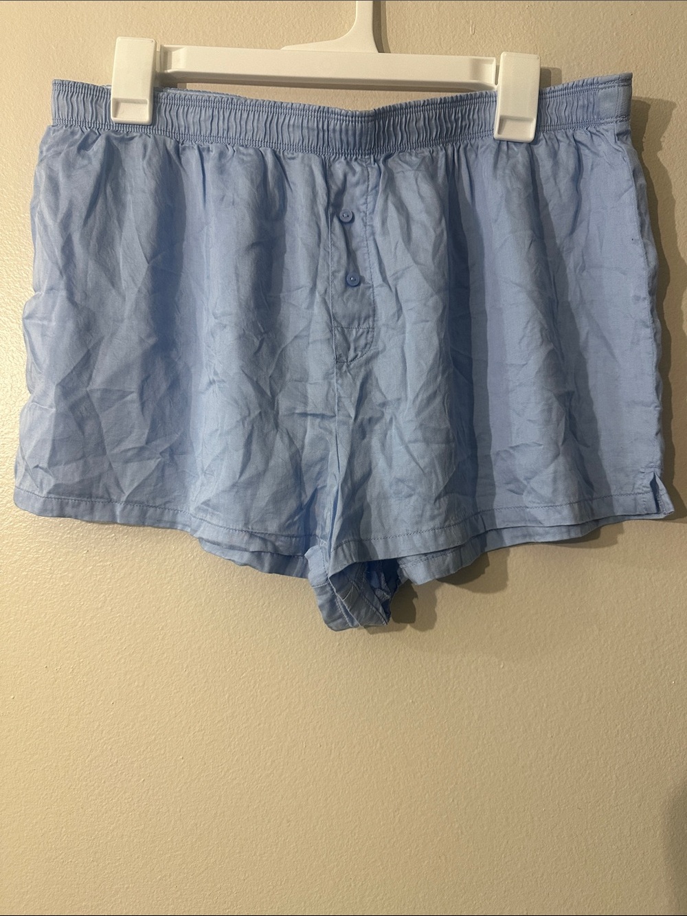 Pink Victoria’s Secret Light Blue Men's Cotton Boxers Shorts Sz L